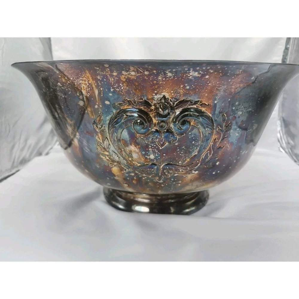 Silverplate Punchbowl 14peice Set